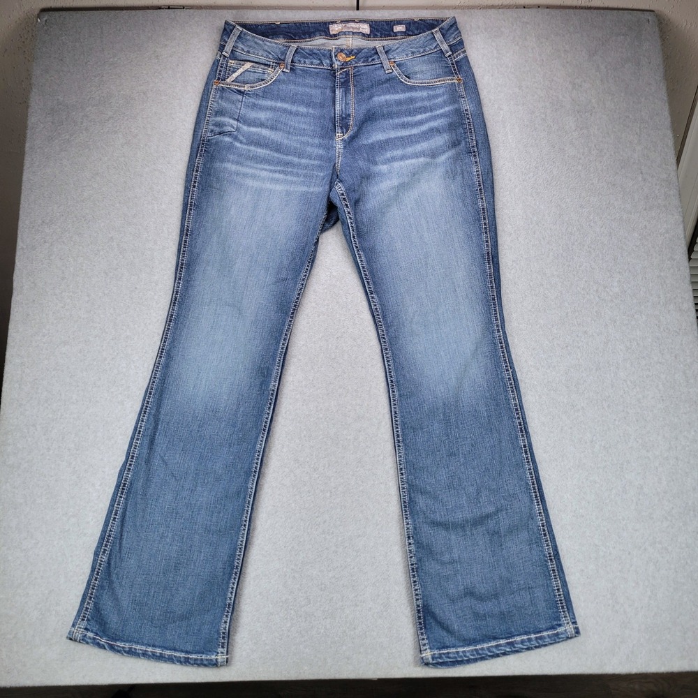 Ariat Rebar Riveter Bootcut Jeans Men 32R 35x34 Malibu Blue Stretch Workwear
